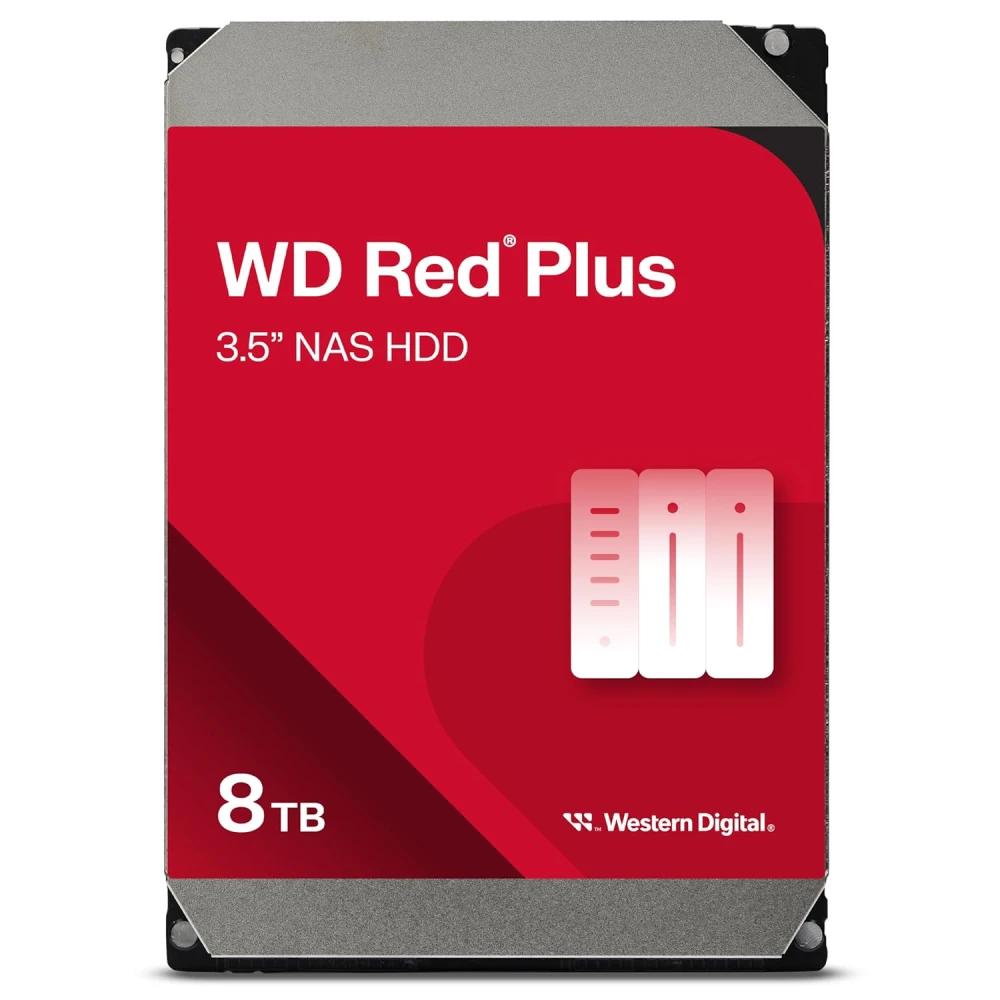 WD Red Plus 8TB 3.5 Inch NAS Internal Hard Drive